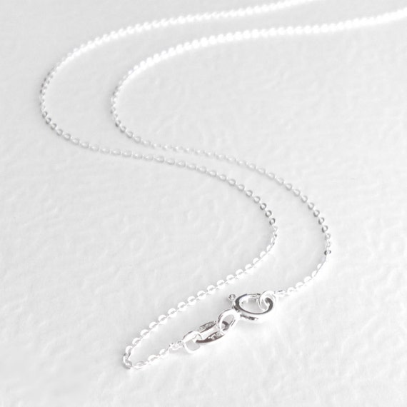 Simple Sterling Silver Chain Delicate 