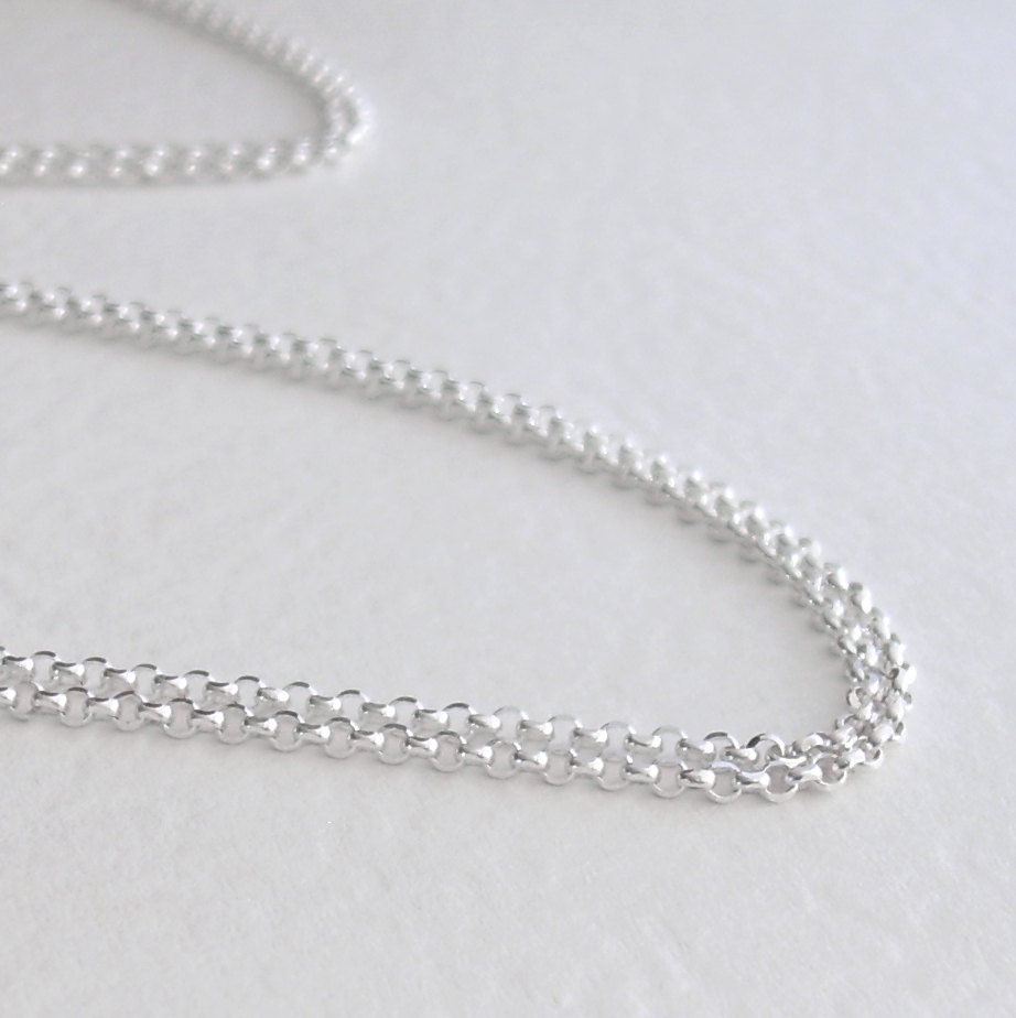 Chaine en argent 51cm/Sterling ball chain with clasp 20 
