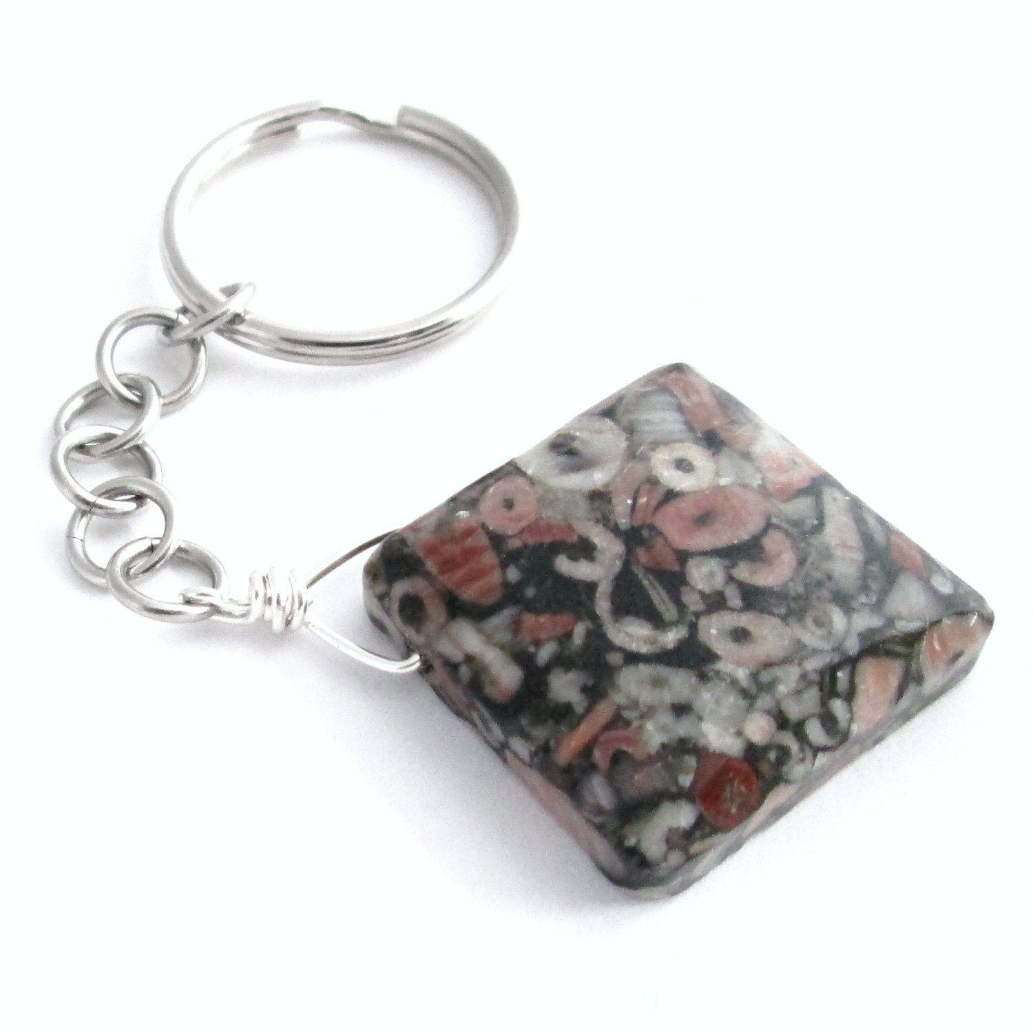 fossil key ring