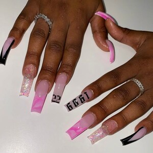 English Number Nail Art Stickers