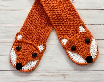 Fox Pocket Crochet Scarf Pattern - PDF