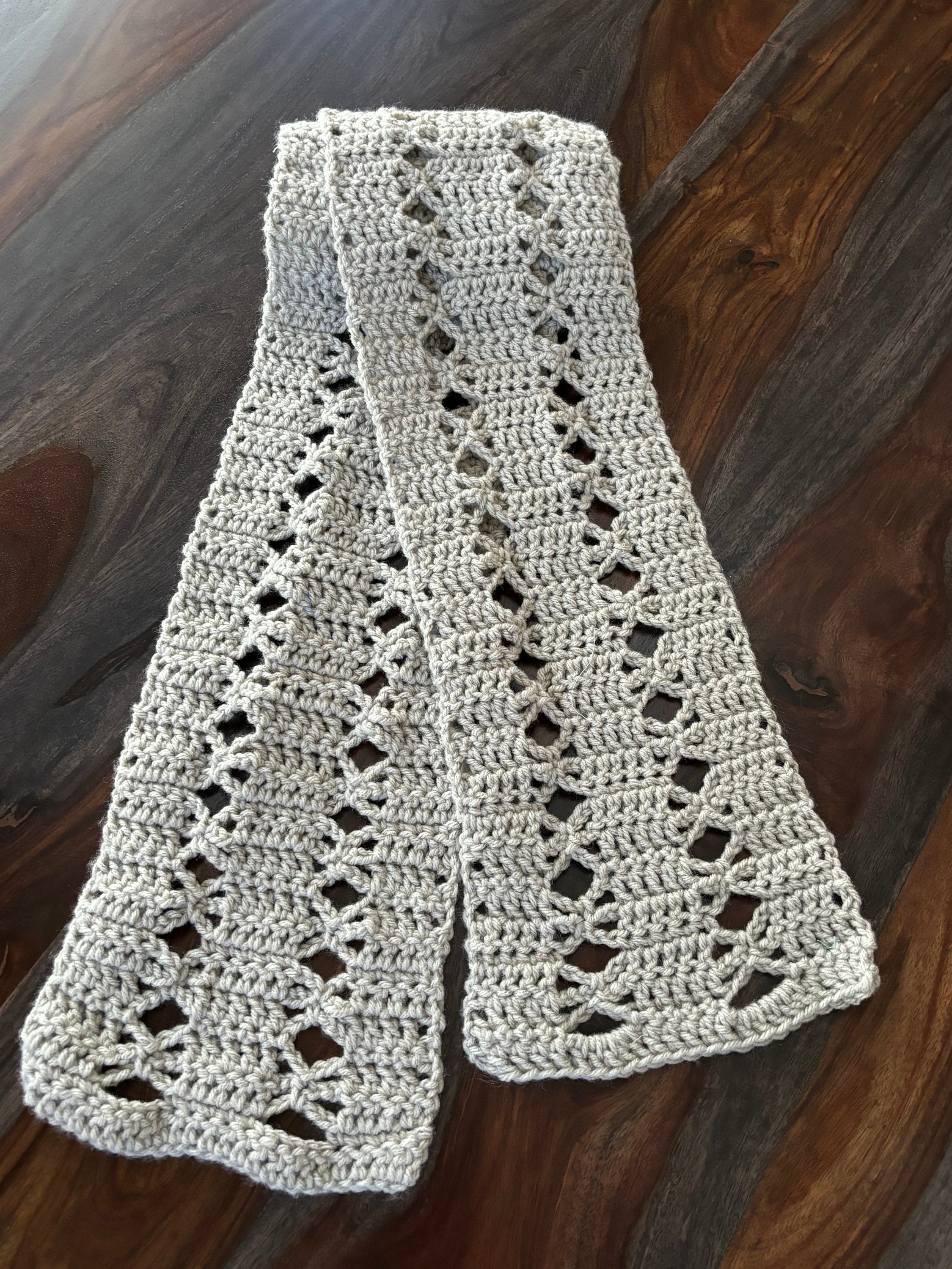 Amore Lacy Crochet Scarf Pattern: Instant PDF Download - Etsy