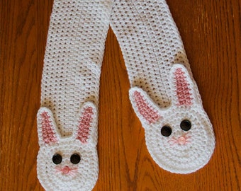 Little Bunny Crochet Pocket Scarf Pattern - PDF