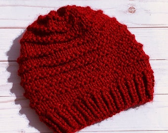 Trail Ridge Knit Beanie Pattern - PDF - Digital Pattern - Instant Download