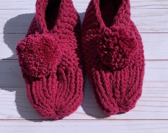 Old School Knitted Slippers - PDF - Digital Pattern - Instant Download
