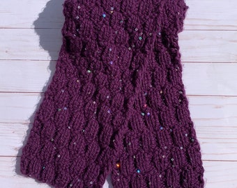 Purple Haze Knitted Scarf Pattern - PDF - Digital Pattern - Instant Download