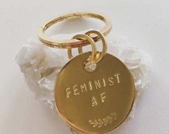 Feminist AF keychain