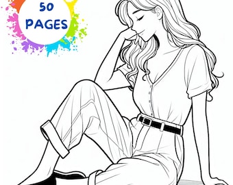 Libros para colorear para niños, colorear para adultos, hojas para colorear, páginas para colorear imprimibles, libro para colorear para niños imprimible