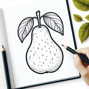 Printable Fruit & Vegetable Coloring Pages for Kids - Fun Creative Activity - 50 Unique Vegetable Illustrations