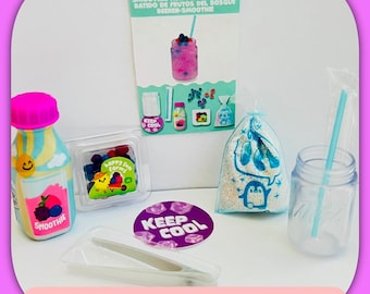 CLEARANCE! MGA Miniverse Make It Mini Food  -  Café Series 3 - Mixed Berry Smoothie