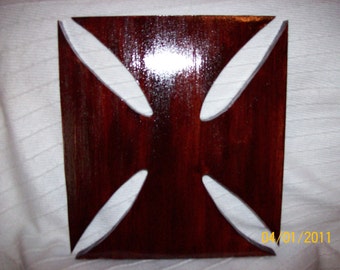 Adinkra Wood Wall Art -  The Uprightness of Spirit.