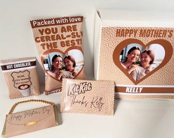 Gift box for mum, Breakfast in Bed Gift Box, personalised gift box, hamper, customised birthday gift, Christmas gift box, birthday box,mom