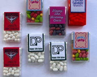 Personalise Party Favor,Promo Mints, Custom Mints, Custom party packaging, wedding mints, party mints, party lollies, event packaging