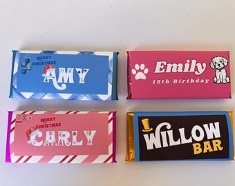 Custom chocolate Bar, personalised chocolate Bar, chocolate bar, party favor, party favour,wedding favour, baby shower, corporate choc,gift