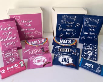 Gift Box, personalised gift box, customised birthday gift, birthday box, customised gift, personalised gift, party food box, food box