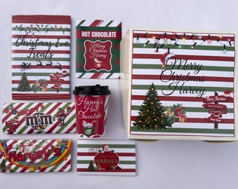 Christmas Gift Box, Christmas Hamper, Christmas Candy box, personalised gift box, teen gift, tween gift, gift box for boy, gift box for girl