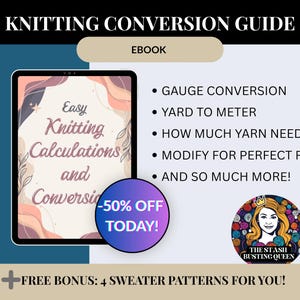 Knitting Conversion Guide - Gauge, Yarn & Pattern Tool for Perfect Fitted Knitted Projects