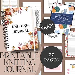 Ausdruckbarer Strickprojekt-Planer: Yarn Tracker & Organizer (Digitaler Download)