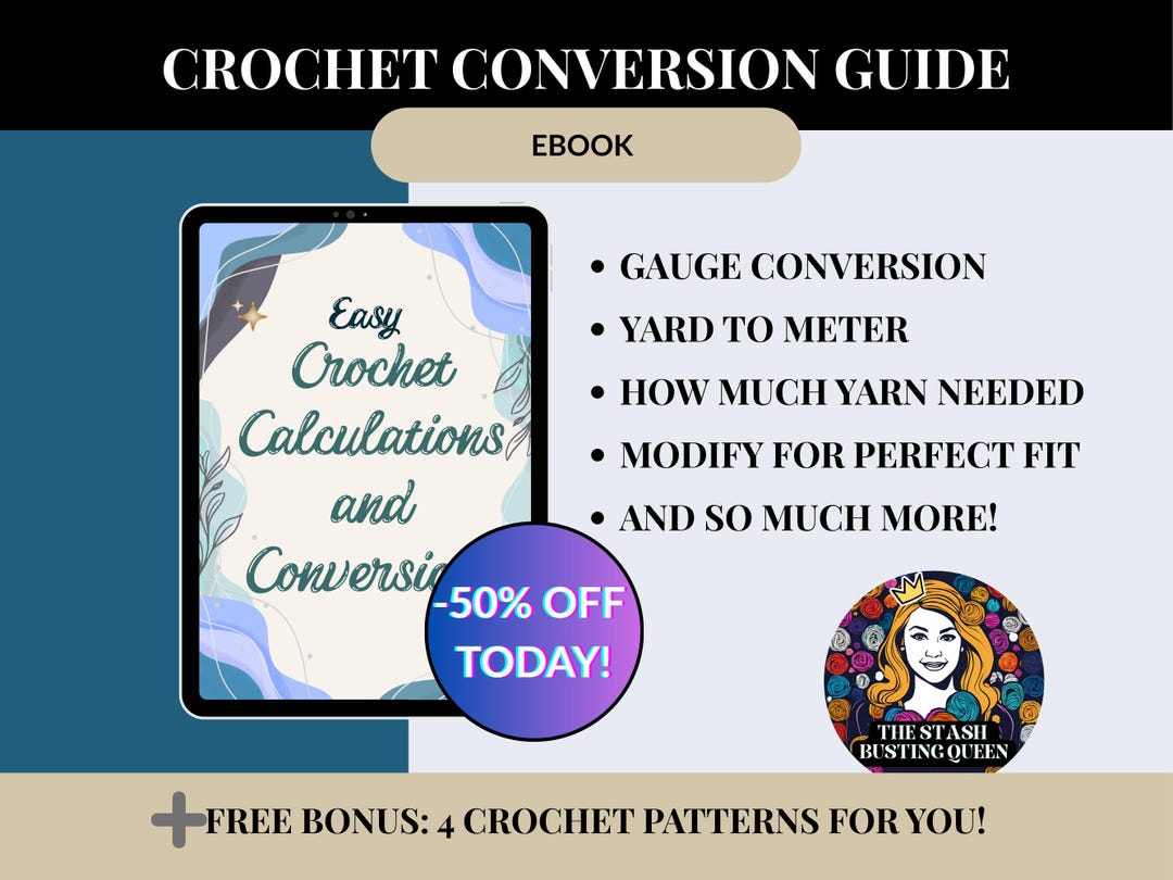 Crochet Conversion Guide: Gauge, Yarn & Pattern Tool (PDF Ebook) - Etsy