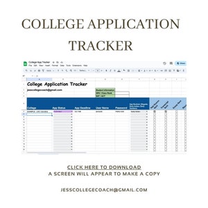 College Application Tracker