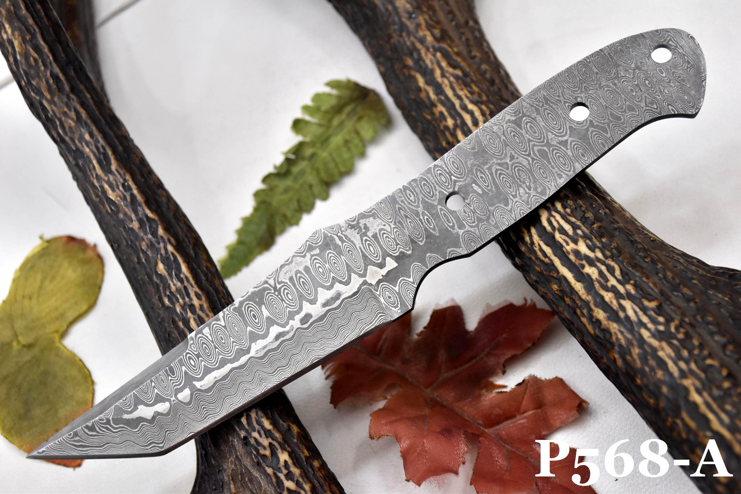 Handmade custom forged Damascus steel raindrop blank billet bar for making your own deals knife # HAA-#103