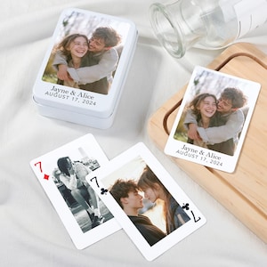 Personalized Wedding Photo Playing Cards, Couples Photo Playing Cards, Unique Playing Card Gifts, Photo Gifts, Party Supplies