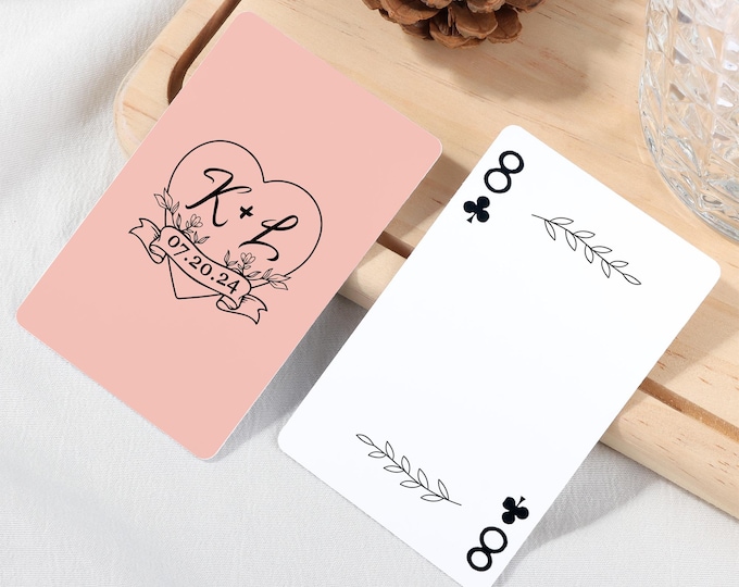 Livre d'or personnalisé Jeu de cartes, Livre d'or, Jeu de cartes, Cartes à jouer avec photo personnalisées, Cartes à jouer de mariage, Messages de faveur pour mariage