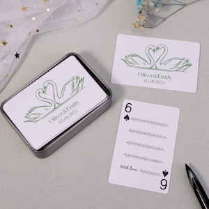Custom Guest Cards Deck, Signing Book Idea, Wedding Invitation, Unique Wedding Guest Book Playing Cards, Wedding Keepsake Gift for Couples