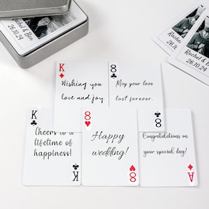 Personalized Photo Wedding Playing Cards: Unique Guest Book Alternative