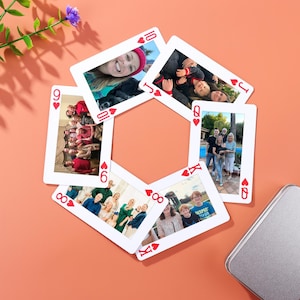 Custom Playing Cards for Family, Personalised Deck of Cards, 54 Cards Deck Personalized with Your Photo, Custom Deck of Cards