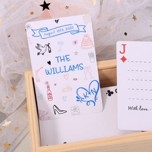Custom Wedding Guest Book Playing Cards| Wedding Guest Book Alternative| Blank Playing Cards| Signing Book| Guest Cards Deck| Wedding Favors