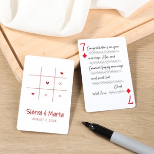 Livre d'or de mariage personnalisé, Jeu de cartes à jouer pour mariage, Livre d'or de cartes à jouer, Cadeau créatif cartes à jouer de mariage, Souvenirs de mariage