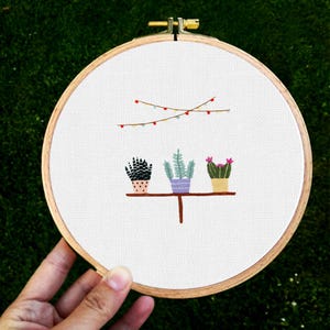 Hand Embroidery Patterns Baobap Embroidery Art, scheme instant download,PDF,Embroidery Patterns,hand embroidery,present,tree,nature
