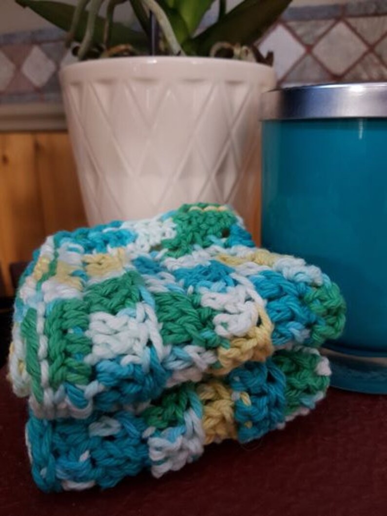 Three Pack Cotton Wash Cloth Dish Cloth or Spa Cloth Hand Etsy