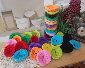 Pot Scrubber Hand Crocheted FREE SHIPPING