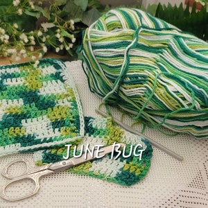 Cotton Wash Cloths/Dish Cloths/Spa Cloths Hand Made FREE SHIPPING GREEN with Envy image 1