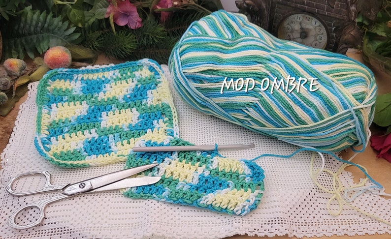 Cotton Wash Cloths/Dish Cloths/Spa Cloths Hand Made FREE SHIPPING GREEN with Envy image 9