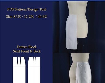 Skirt Front & Back Sloper – US 8 UK 12 EU 40