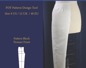 Trouser Front Sloper – US 8 UK 12 EU 40