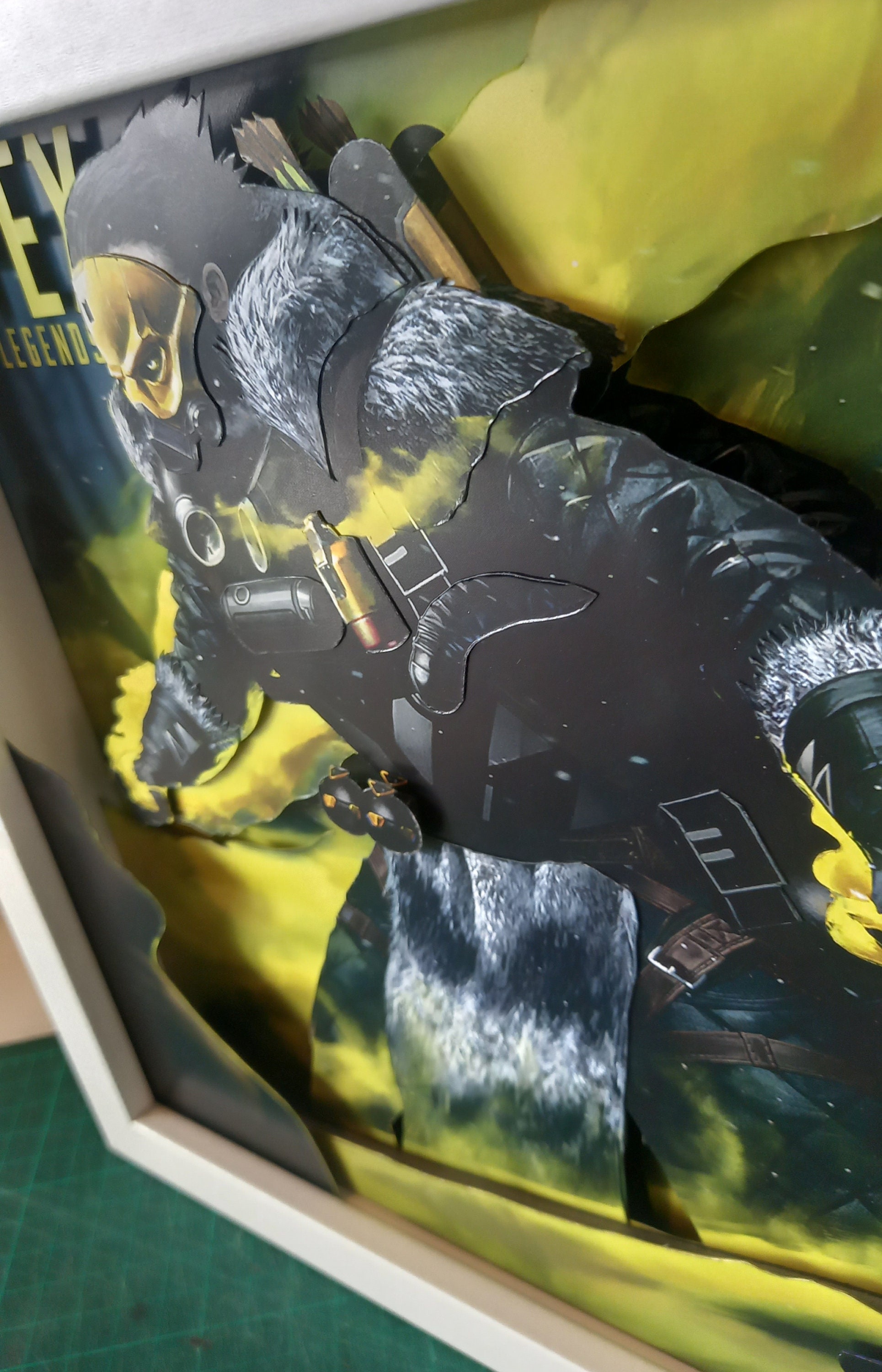 Apex Legends Caustic Art Shadow Box Diorama - Handcrafted Gaming Art ...