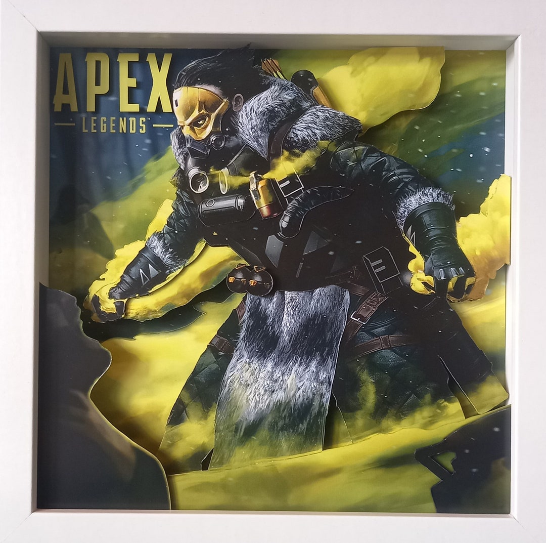 Apex Legends Caustic Art Shadow Box Diorama - Handcrafted Gaming Art ...