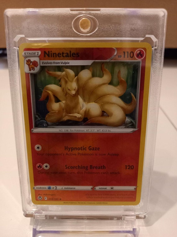 Ninetales (SIT 018) Silver Tempest - Pokemon 3D Shadowbox Card