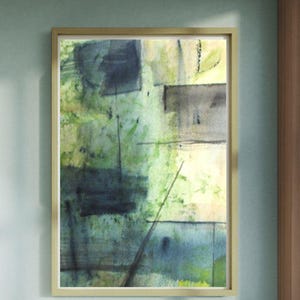 Abstract I/ Origineel aquarelschilderij/ Niet ingelijst/ Zonder mat