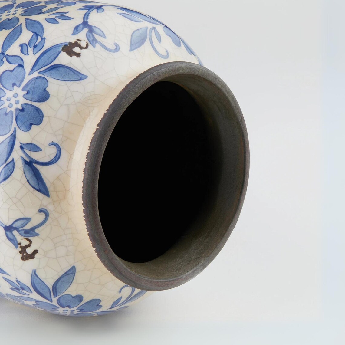 Handcrafted White and Blue Vase, Beautiful Design Vase, Perfect Gift ...