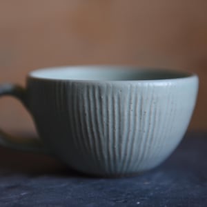 Handmade ceramic mug, pottery cup, white mug, tea mug, tea cup, rustic, Japanese, art, fashion, design, birthday gift, present, new