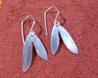 Earrings, leaf