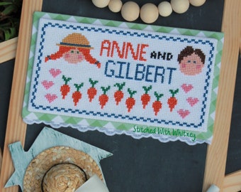 Anne and Gilbert -  Cross Stitch PDF Pattern