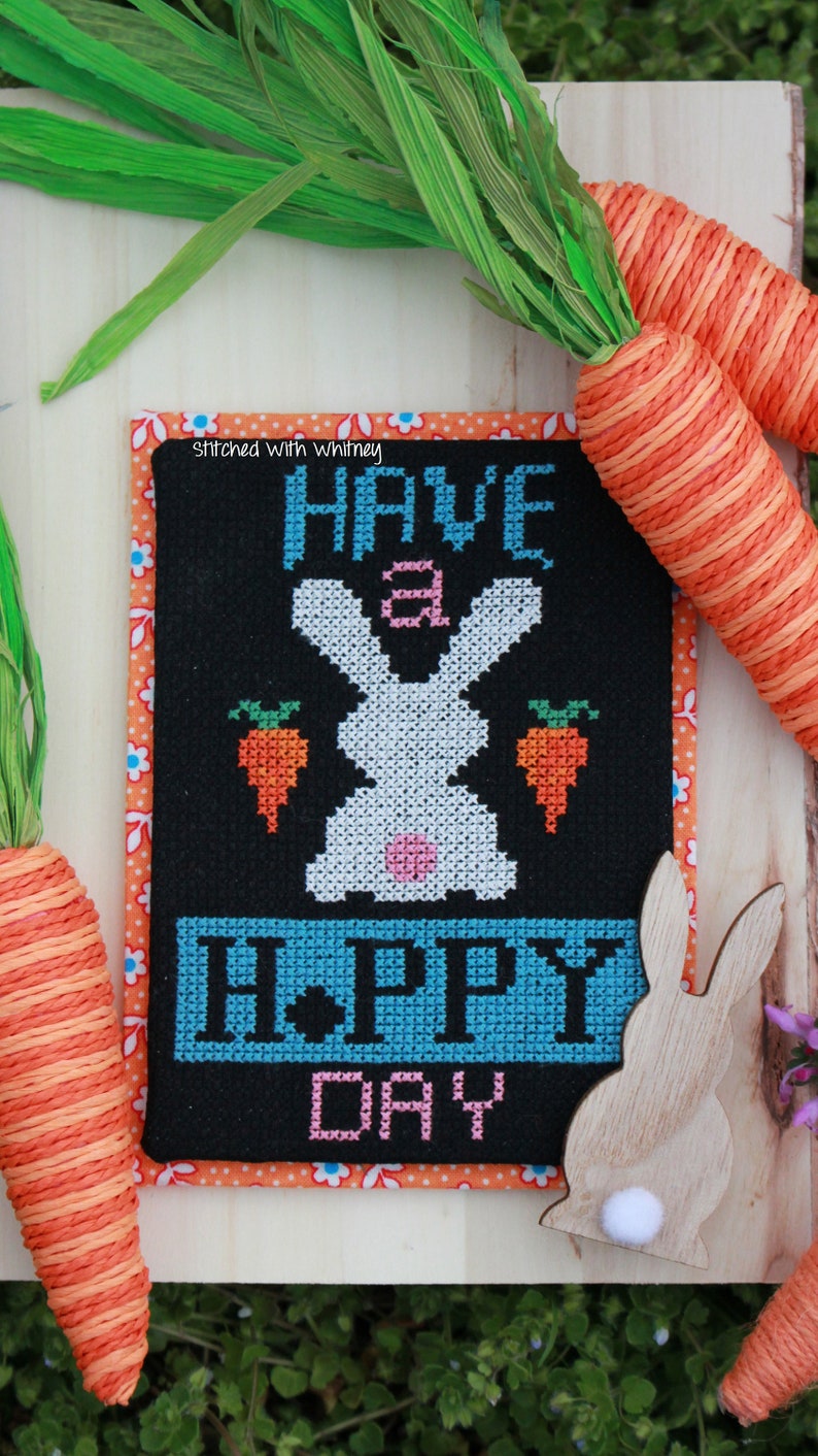 Hoppy Day Cross Stitch PDF Pattern image 2