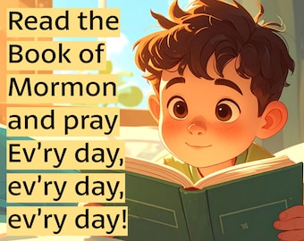 Read the Book of Mormon and Pray Primary song flipchart