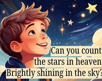 Can You Count The Stars In Heaven Flipchart Primary Song